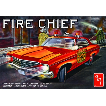 Model Plastikowy - Samochód 1970 Chevy Impala Fire Chief - AMT1162